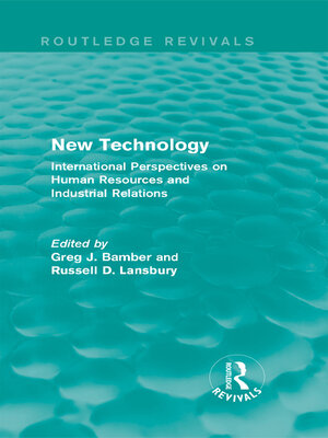 cover image of New Technology (Routledge Revivals)